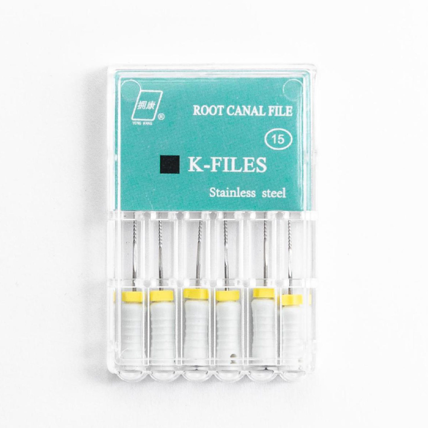 拥康|根管锉(K锉) 不锈钢 1盒（6支） K锉 15# 25mm 不锈钢-牙医帮